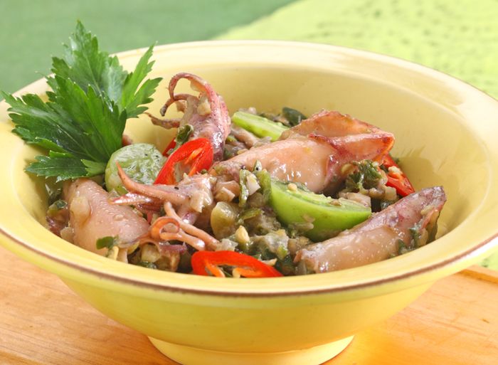 Cumi Asin Tomat Hijau