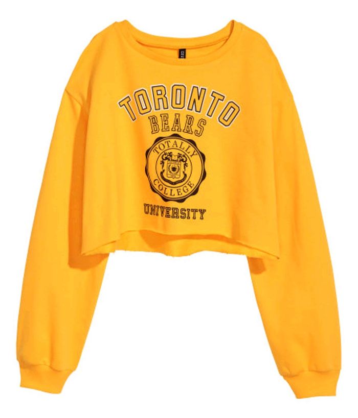harga hoodie crop h&m