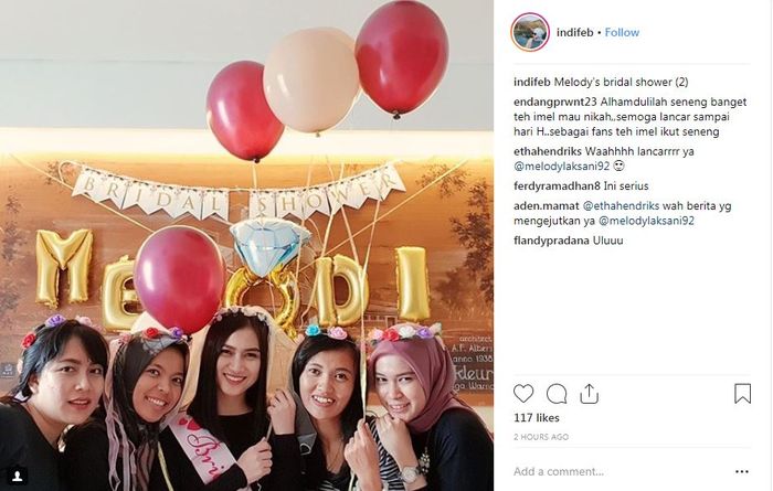 Bridal shower Melody eks JKT48