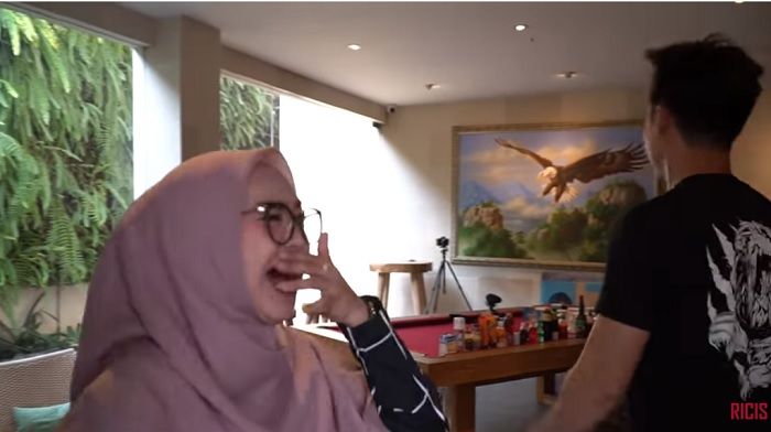 bagian dalam rumah Baim Wong