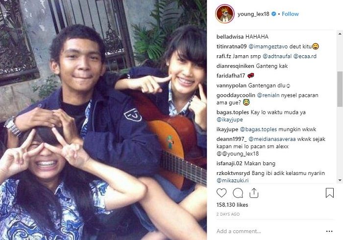 Young Lex semasa SMA