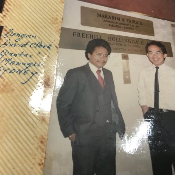 Sosok Hotman Paris muda dalam unggahan Instagram Hotman Paris yang menuai pujian karena ketampanannya