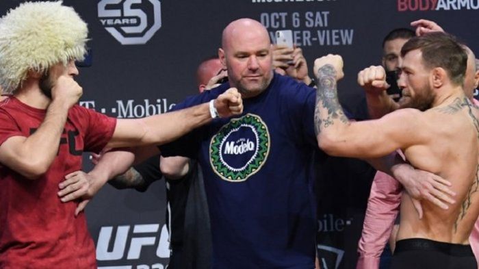 Ilustrasi Khabib Nurmagomedov vs Conor McGregor