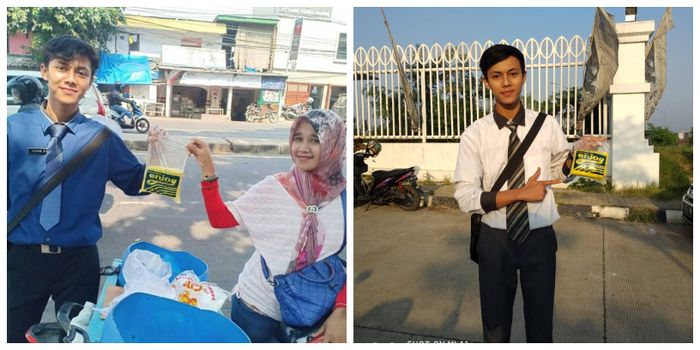 penampilan Hikam saat masih memakai kemeja dan dasi
