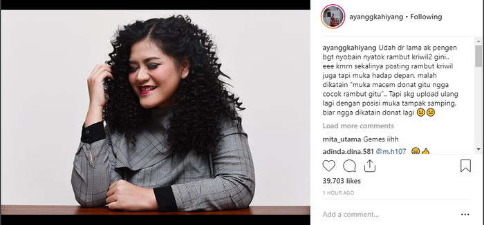 tanggapan Kahiyang Ayu terhadap kritikan netizen mengenai fotonya