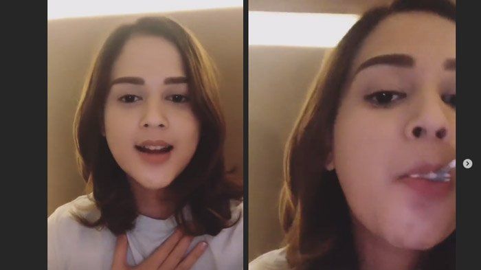 Cut Meyriska klarifikasi isu videonya seraya makan eskrim (Instagram/cutratumeyriska)