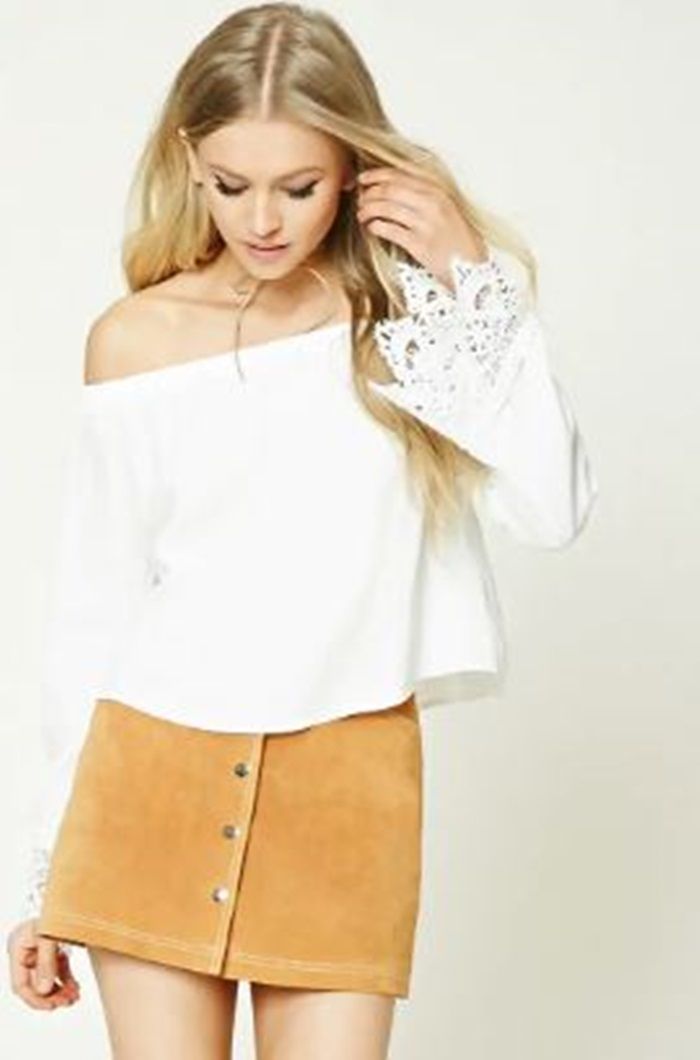 Forever21 Crochet Off-th