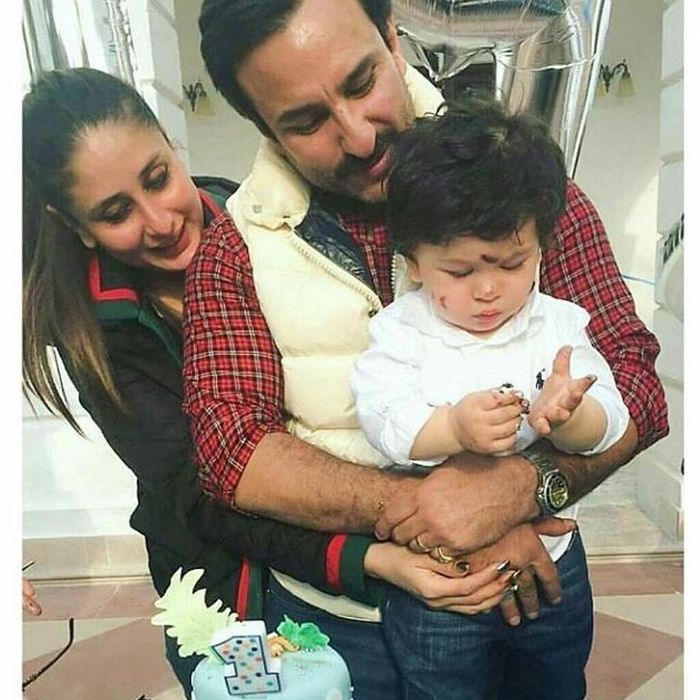 Potret keluarga kecil Kareena Kapoor bersama suaminya, Saif Ali Khan dan putra mereka Taimur Ali Kha
