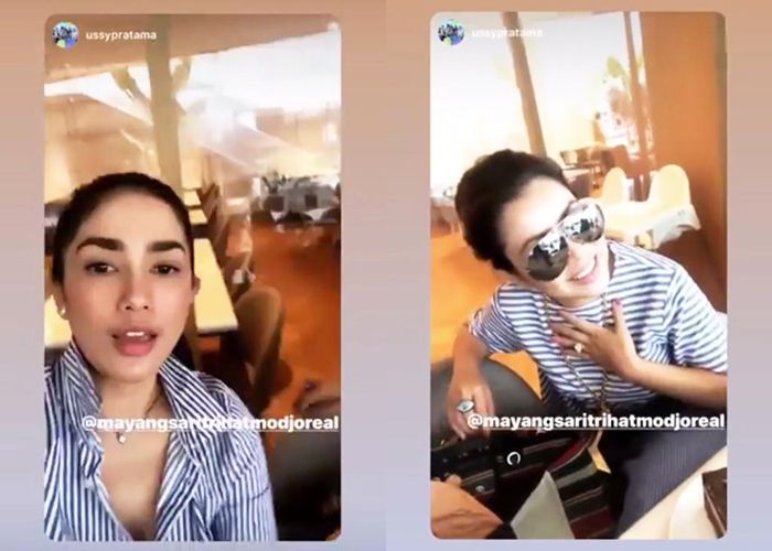 Ussy Sulistyawaty meledek Mayang yang baru punya instagram