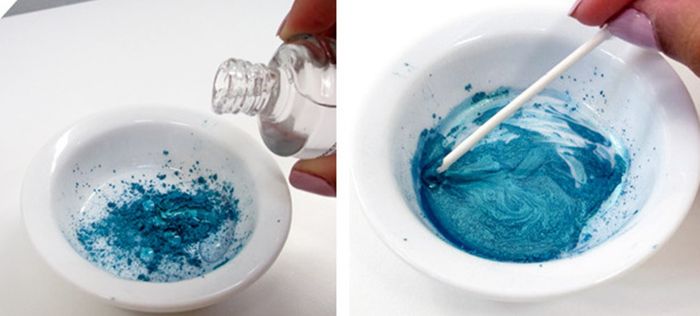 DIY kuteks dari eyeshadow