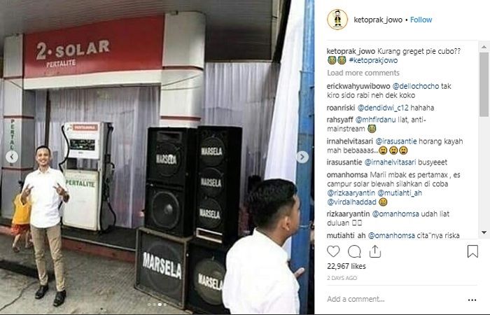 Pernikahan di SPBU