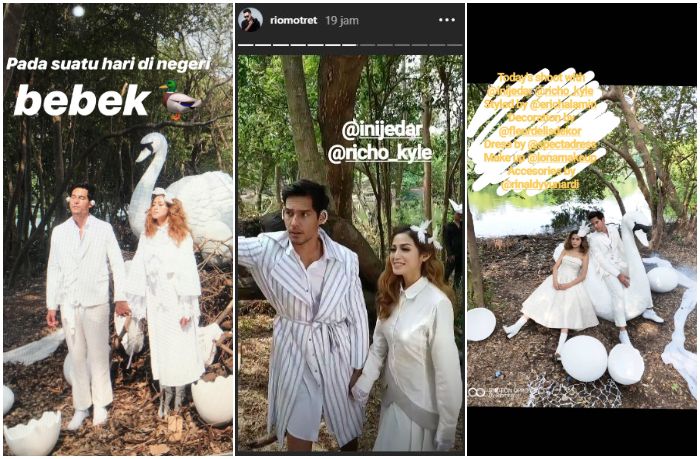 Pemotretan Jessica Iskandar dan Richard Kyle (Instagram @erichalamin @riomotret)