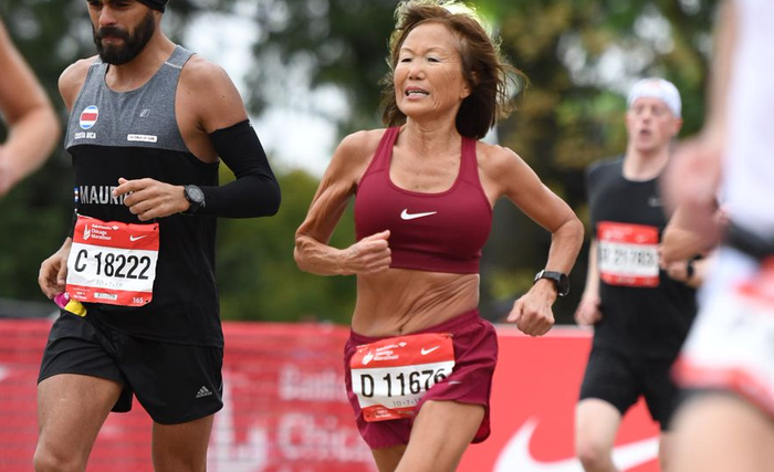 Jeannie Rice, perempuan berusia 70 tahun yang sukses pecahkan rekor lari maraton di Boston, Amerika 
