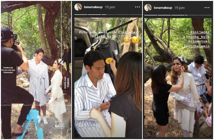 di balik layar pemotretan Jessica Iskandar dan Richard Kyle