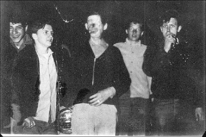 Raymond Robinson (Green Man) foto bersama 