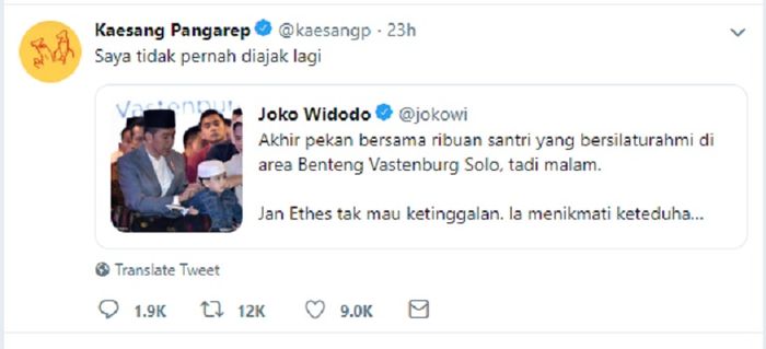 Cuitan Kaesang
