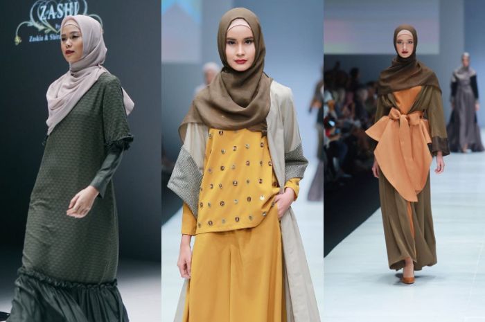 Deretan busana brand Zashi dengan siluet yang fun dan flowy yang dipamerkan di Jakarta Fashion Week 2019