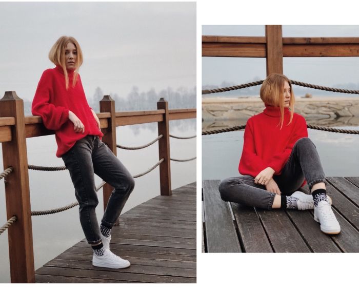 Paduan sweater sporty look
