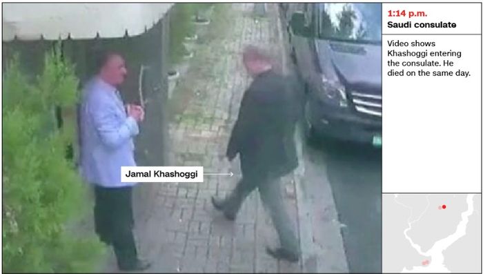 Khashoggi memasuki konsulat 