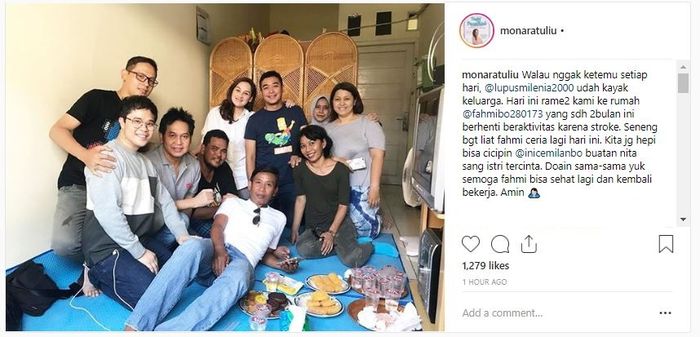 Bintang Sinetron Lupus Milenia Adakan Reuni Saat Jenguk Fahmi Bo yang Menderita Stroke