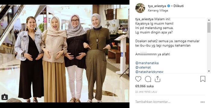 Empat artis cantik ini kompak pamerkan perut buncitnya saat hamil bersamaan. Gemas!