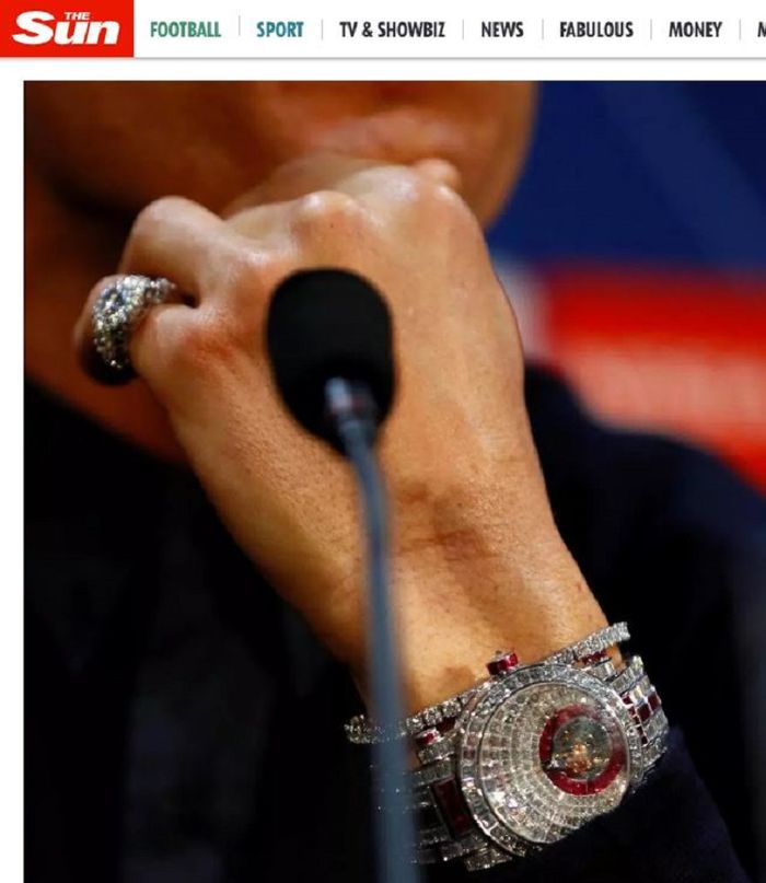 Jam tangan Berlian Cristiano Ronaldo