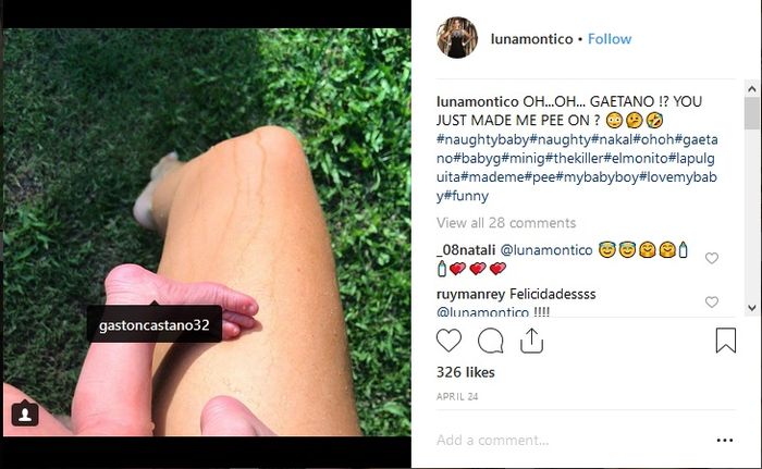 Luna Montico dan sang anak dari Gaston Castano