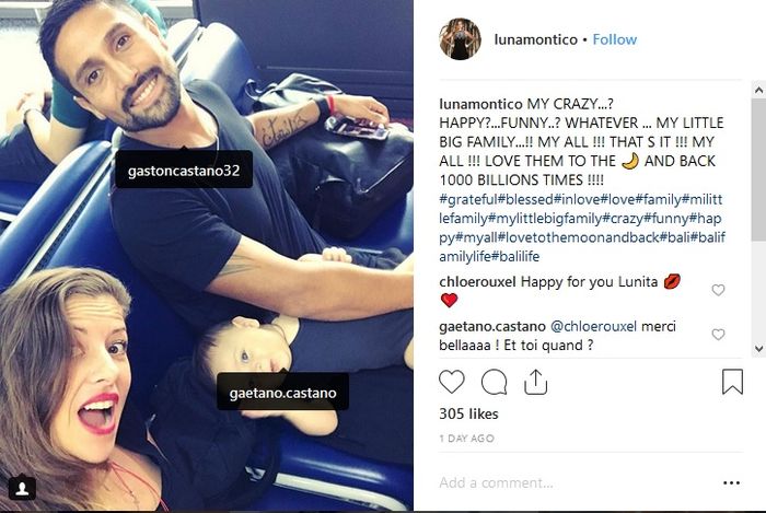 Gaston Castano, Luna Montico dan Gaetano Castano
