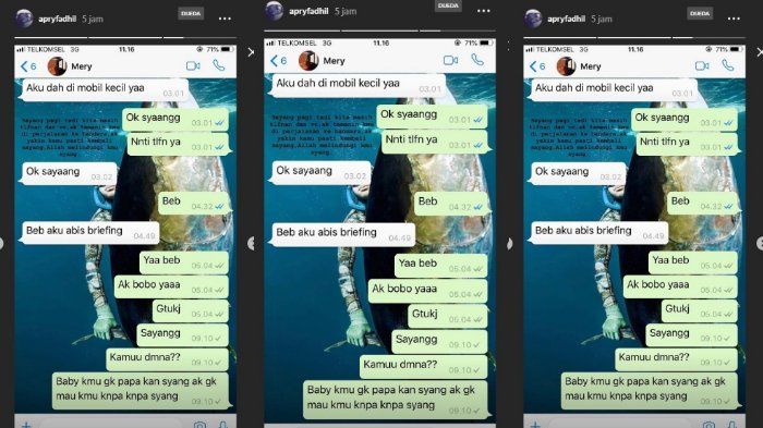 Percakapan kekasih Merry Yulyandi, pramugari pesawat Lion Air JT 610 yang jatuh