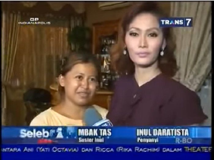 Asisten rumah tangga Inul Daratista yang bernama Mbak Tas