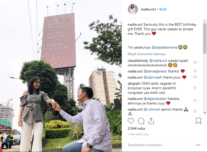 Unggahan Nadia Octavia