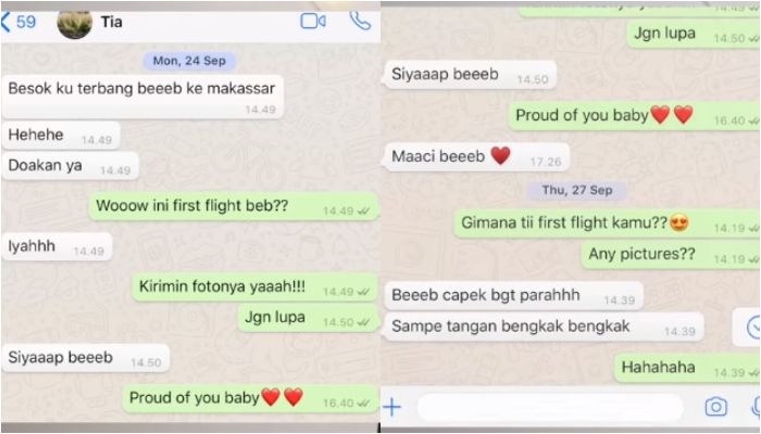 Cerita Tia tentang penerbangan pertamanya di Lion Air. 
