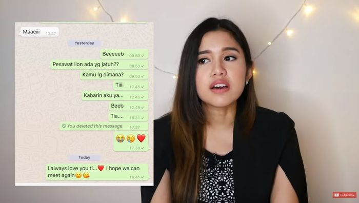 Curhat Trianingsih, Salah Satu Pramugari Korban Lion Air JT 610: Tak Tahan Kerja di Maskapai Gara-gara Ini (Youtube Shely Che)