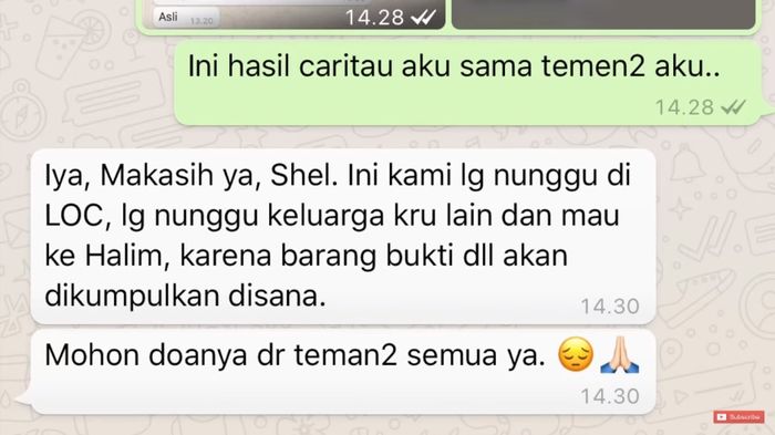 Respon keluarga pramugari training Tia setelah mendengar Lion Air JT 610 jatuh. 
