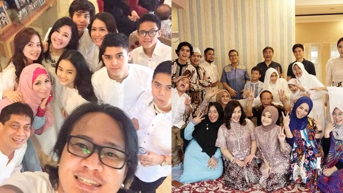 Potret harmonis <a href='https://pontianak.tribunnews.com/tag/maia-estianty' title='Maia Estianty'>Maia Estianty</a> dengan kakak dan adik perempuannya, rayakan hari raya bersama