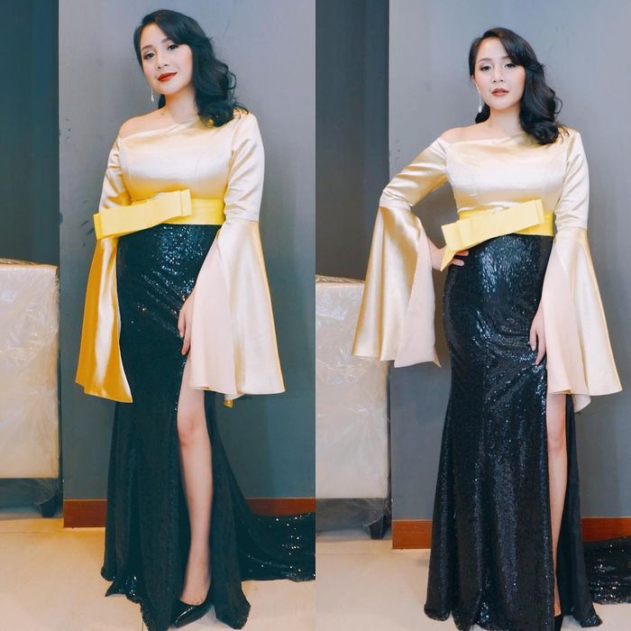 Dari Nagita Slavina Hingga Cinta Laura, 4 Selebriti Tampil Glamor dengan Outfit Emas di Indonesian Television Awards 2018