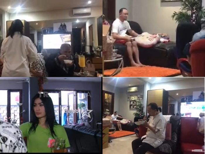 Ruang tamu di rumah mewah Iis Dahlia