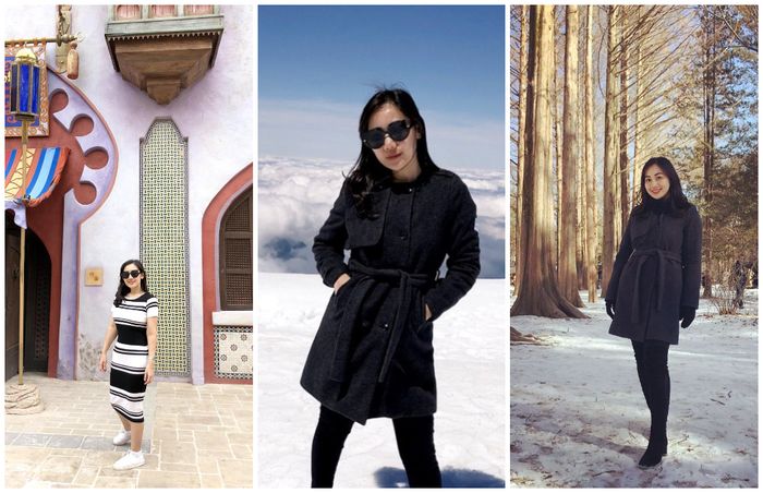 Potret Nadia Octavia saat travelling ke beberapa tempat di luar negeri (Paris, Swiss, dan Korea Selatan)