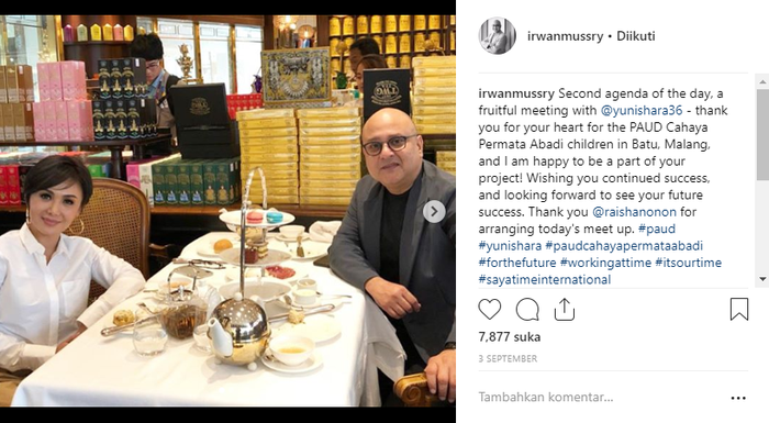 Pertemuan Irwan Mussry dengan Yuni Shara