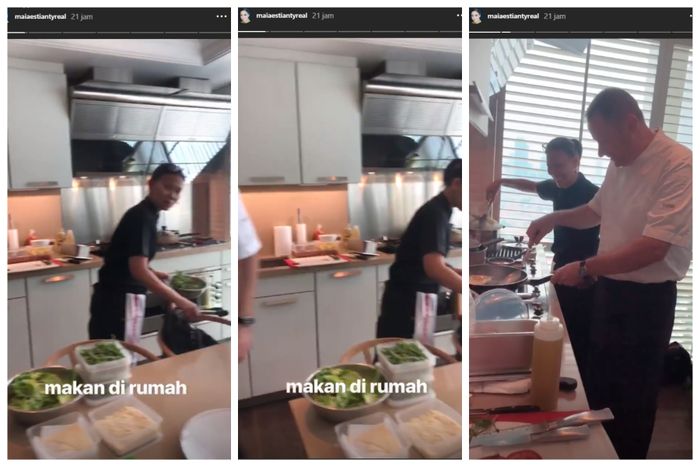 Dapur mewah di rumah Maia Estianty