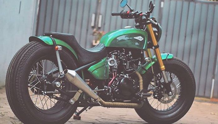 Kawasaki W175 custom tunggangan Presiden Jokowi
