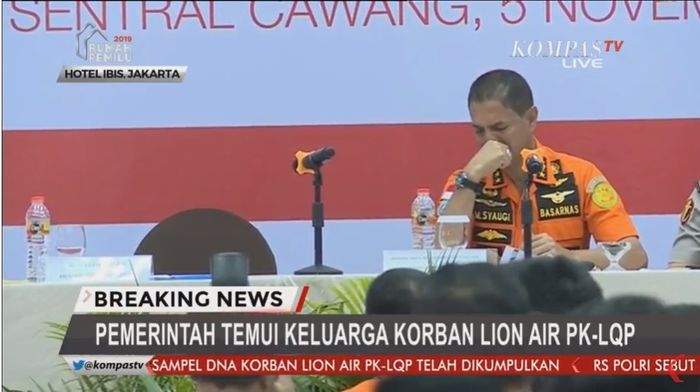 Kepala Basarnas, Marsekal Madya M. Syaugi.