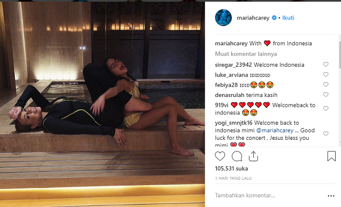 Unggahan terbaru Mariah Carey