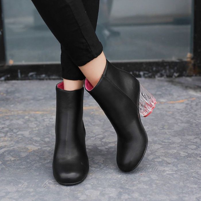 Synthetic leather boots