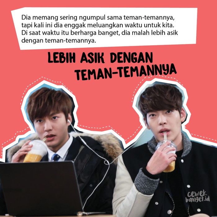 Lebih asik dengan teman temannya