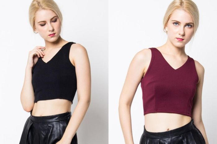 Cover 9 - Crop top Basic model Vneck