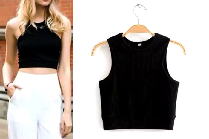 Dante Dressser - Crop Top bahan Knit