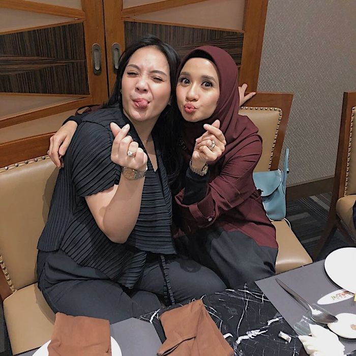 Nagita Slavina dan Laudya Cynthia Bella