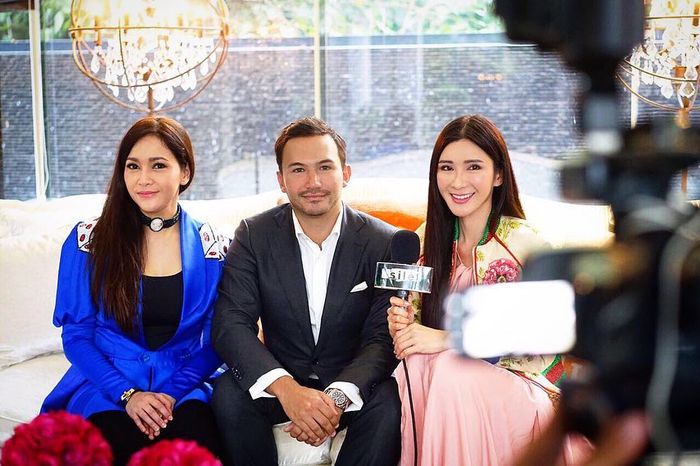 Maia Estianty dan dokter Thiago Freire dan Jamie Chua