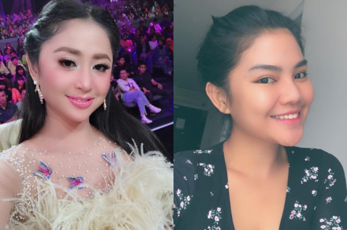 Dewi Perssik dan Rosa Meldianti